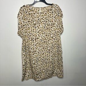 MTS animal Print‎ shift dress size medium